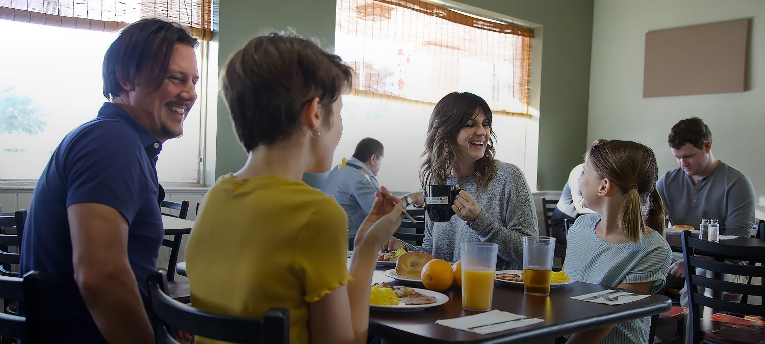 “The hot breakfast was a <br> perfect start to each day!” <br> <span>- Heather G on Facebook</span>